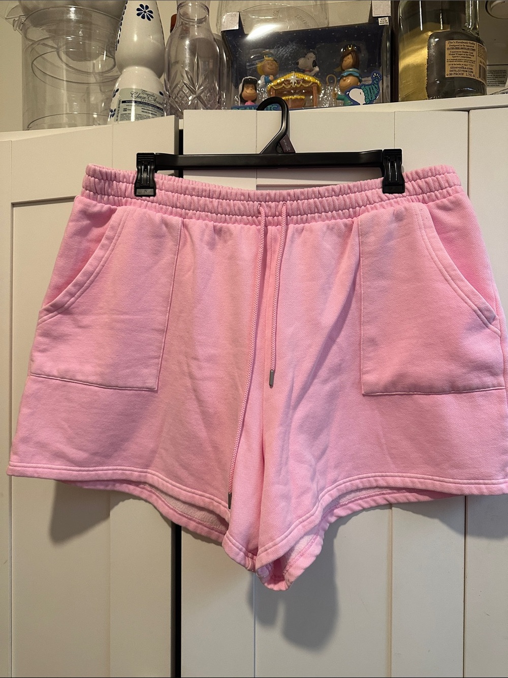 Women’s Pink Lounge Shorts with Pockets
